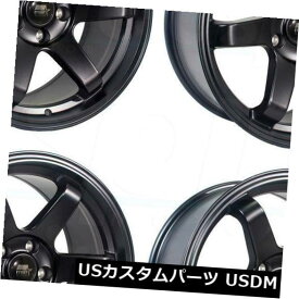 海外輸入ホイール 18x9.5ブラックホイールMST MT01 5x100 35（4個セット） 18x9.5 Black Wheels MST MT01 5x100 35 (Set of 4)