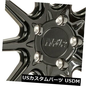 �C�O�A���z�C�[�� 18x9.5�O���X�u���b�N�z�C�[��F1R F101 5x112 42�i4�Z�b�g�j 18x9.5 Gloss Black Wheels F1R F101 5x112 42 (Set of 4) �y���s�A���i�z