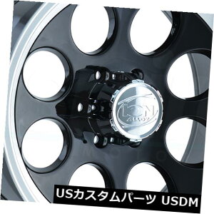 �C�O�A���z�C�[�� 18x9�u���b�N�}�V�j���O�h���b�v�z�C�[���C�I��171 8x170 0�i4�Z�b�g�j 18x9 Black Machined Lip Wheels Ion 171 8x170 0 (Set of 4) �y���s�A���i�z