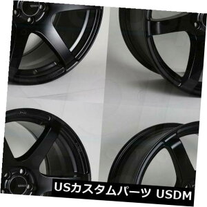 �C�O�A���z�C�[�� 18x8�u���b�N�y�C���g�z�C�[��Enkei T6S 5x114.3 35�i4�Z�b�g�j 18x8 Black Paint Wheels Enkei T6S 5x114.3 35 (Set of 4) �y���s�A���i�z