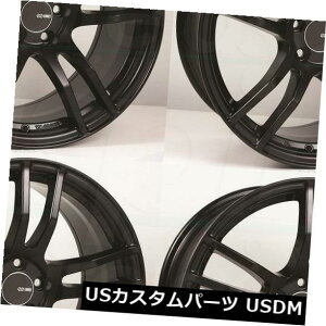�C�O�A���z�C�[�� 18x8�u���b�N�y�C���g�z�C�[���G���P�CTX5 5x112 45�i4�Z�b�g�j 18x8 Black Paint Wheels Enkei TX5 5x112 45 (Set of 4) �y���s�A���i�z