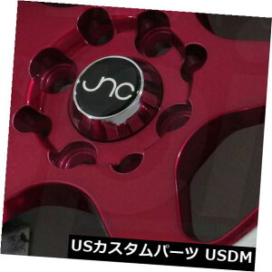 COAzC[ 15x8LfBbh}VbvzC[JNC 010 JNC010 4x100 / 4x114.3 20i4Zbgj 15x8 Candy Red Machine Lip Wheels JNC 010 JNC010 4x100/4x114.3 20 (Set of 4)