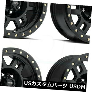 COAzC[ 15x8}bgubNzC[Vision 398 Manx 5x5.5 / 5x139.7 -19i4Zbgj 15x8 Matte Black Wheels Vision 398 Manx 5x5.5/5x139.7 -19 (Set of 4)