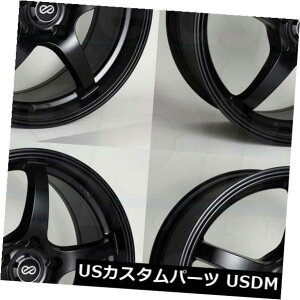 �C�O�A���z�C�[�� 17x8�u���b�N�y�C���g�z�C�[���G���P�CVR5 5x114.3 40�i4�Z�b�g�j 17x8 Black Paint Wheels Enkei VR5 5x114.3 40 (Set of 4) �y���s�A���i�z