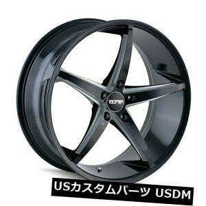 �C�O�A���z�C�[�� 18x8�u���b�N�~���h�z�C�[���g�D�[����TR70 5x110 40�i4�Z�b�g�j 18x8 Black Milled Wheels Touren TR70 5x110 40 (Set of 4) �y���s�A���i�z
