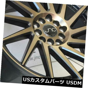 �C�O�A���z�C�[�� 18x9.5�}�b�g�u���b�N�u�����Y�t�F�C�X�z�C�[��JNC 051 JNC051 5x100 / 5x114.3 35�i4�Z�b�g�j 18x9.5 Matte Black Bronze Face Wheels JNC 051 JNC051 5x100/5x114.3 35 (Set of 4) �y���s�A���i�z