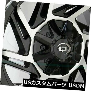 �C�O�A���z�C�[�� 18x9�u���b�N�}�V�j���O�z�C�[���r�W����422�v���E���[6x135 12�i4�Z�b�g�j 18x9 Black Machined Wheels Vision 422 Prowler 6x135 12 (Set of 4) �y���s�A���i�z