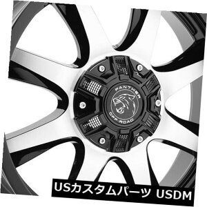 �C�O�A���z�C�[�� 20x9�u���b�N�}�V���z�C�[���p���T�[�I�t���[�h578 5x114.3 / 5x5 0�i4�Z�b�g�j 20x9 Black Machine Wheels Panther Off Road 578 5x114.3/5x5 0 (Set of 4) �y���s�A���i�z