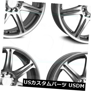 �C�O�A���z�C�[�� 15x6.5�V���o�[���H�z�C�[��XXR 533 5x112 / 5x115 35�i4�Z�b�g�j 15x6.5 Silver Machined Wheels XXR 533 5x112/5x115 35 (Set of 4) �y���s�A���i�z