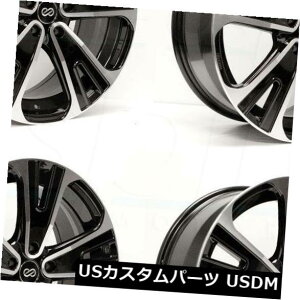 �C�O�A���z�C�[�� 18x8�u���b�N�}�V�j���O�z�C�[��Enkei SVX 5x114.3 40�i4�Z�b�g�j 18x8 Black Machined Wheels Enkei SVX 5x114.3 40 (Set of 4) �y���s�A���i�z