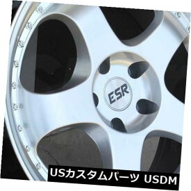 海外輸入ホイール 18x9.5 / 18x10.5 Hyper Silver Wheels ESR SR06 SR6 5x114.3 15/22（4個セット） 18x9.5/18x10.5 Hyper Silver Wheels ESR SR06 SR6 5x114.3 15/22 (Set of 4)