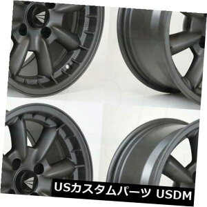 �C�O�A���z�C�[�� 16x7�K�����^���y�C���g�z�C�[���G���P�C�R���y4x100 38�i4�Z�b�g�j 16x7 Gunmetal Paint Wheels Enkei Compe 4x100 38 (Set of 4)