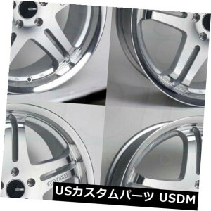 COAzC[ 18x8Vo[HzC[Enkei M5 5x5 / 5x127 50i4Zbgj 18x8 Silver Machined Wheels Enkei M5 5x5/5x127 50 (Set of 4)