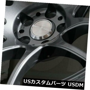 �C�O�A���z�C�[�� 18x10.5�O���[�z�C�[��ESR SR08 SR8 5x100 22�i4�Z�b�g�j 18x10.5 Grey Wheels ESR SR08 SR8 5x100 22 (Set of 4) �y���s�A���i�z