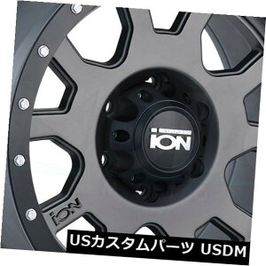 �C�O�A���z�C�[�� 17x8�}�b�g�K�����^���z�C�[���C�I��135 5x5 / 5x127 10�i4�Z�b�g�j 17x8 Matte Gunmetal Wheels Ion 135 5x5/5x127 10 (Set of 4)
