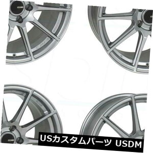 �C�O�A���z�C�[�� 18x8 / 18x8.5 Storm Grey Wheels Enkei TS10 5x114.3 50/25�i4�Z�b�g�j 18x8/18x8.5 Storm Grey Wheels Enkei TS10 5x114.3 50/25 (Set of 4) �y���s�A���i�z