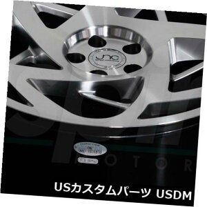 �C�O�A���z�C�[�� 17x9.5 Hyper Silver Machine Face Wheels JNC 047 JNC047 5x120 35�i4�Z�b�g�j 17x9.5 Hyper Silver Machine Face Wheels JNC 047 JNC047 5x120 35 (Set of 4) �y���s�A���i�z