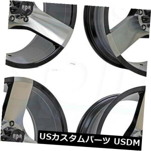 COAzC[ 20x10ubN}VzC[RDR RD12 5x5 / 5x127 -24i4Zbgj 20x10 Black Machine Wheels RDR RD12 5x5/5x127 -24 (Set of 4)