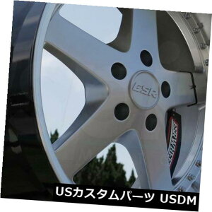 �C�O�A���z�C�[�� 18x9.5�n�C�p�[�V���o�[�z�C�[��ESR SR04 SR4 5x114.3 22�i4�Z�b�g�j 18x9.5 Hyper Silver Wheels ESR SR04 SR4 5x114.3 22 (Set of 4) �y���s�A���i�z