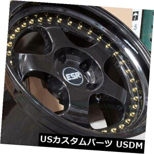 �C�O�A���z�C�[�� 17x8.5�O���X�u���b�N�z�C�[��ESR SR06 SR6 5x100 30�i4�Z�b�g�j 17x8.5 Gloss Black Wheels ESR SR06 SR6 5x100 30 (Set of 4)