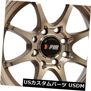 COAzC[ 15x8}VuYzC[F1R F03 4x100 / 4x114.3 25i4Zbgj 15x8 Machine Bronze Wheels F1R F03 4x100/4x114.3 25 (Set of 4)