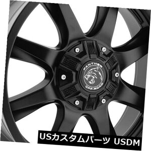 �C�O�A���z�C�[�� 18x9�t���b�g�u���b�N�z�C�[���p���T�[�I�t���[�h578 5x135 / 5x5.5 0�i4�Z�b�g�j 18x9 Flat Black Wheels Panther Off Road 578 5x135/5x5.5 0 (Set of 4) �y���s�A���i�z