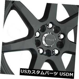 �C�O�A���z�C�[�� 16x7�u���b�N�z�C�[��Raceline 131B Evo 4x100 / 4x108 40�i4�Z�b�g�j 16x7 Black Wheels Raceline 131B Evo 4x100/4x108 40 (Set of 4) �y���s�A���i�z