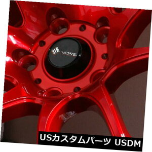 COAzC[ 17x8LfBbhzC[Vors TR4 5x108 35i4Zbgj 17x8 Candy Red Wheels Vors TR4 5x108 35 (Set of 4)