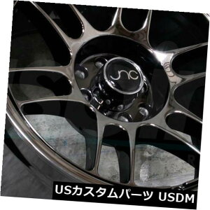 �C�O�A���z�C�[�� 17x9.5�u���b�N�N���[���z�C�[��JNC 021 JNC021 5x100 / 5x114.3 15�i4�Z�b�g�j 17x9.5 Black Chrome Wheels JNC 021 JNC021 5x100/5x114.3 15 (Set of 4) �y���s�A���i�z