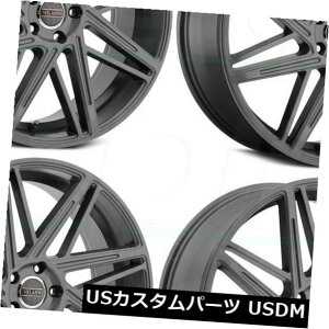 COAzC[ 18x8.5YzC[Milanni 9062 Blitz 5x120 20i4Zbgj 18x8.5 Anthracite Wheels Milanni 9062 Blitz 5x120 20 (Set of 4)