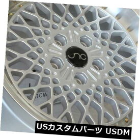 海外輸入ホイール 15x8.25シルバーマシンリップ。 ホイールJNC 045 JNC045 4x100 10（4個セット） 15x8.25 Silver Machine Lip. Wheels JNC 045 JNC045 4x100 10 (Set of 4)