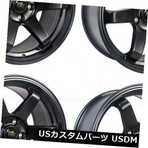 �C�O�A���z�C�[�� 17x9�u���b�N�z�C�[��MST MT01 5x114.3 35�i4�Z�b�g�j 17x9 Black Wheels MST MT01 5x114.3 35 (Set of 4) �y���s�A���i�z