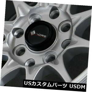 COAzC[ 15x8 / 15x9 Silver Wheels Vors TR3 4x100 / 4x114.3 0/0i4Zbgj 15x8/15x9 Silver Wheels Vors TR3 4x100/4x114.3 0/0 (Set of 4)