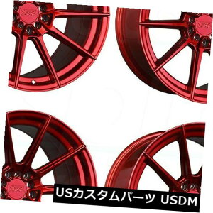 �C�O�A���z�C�[�� 18x8.5�L�����f�B���b�h�z�C�[��XXR 567 5x100 / 5x114.3 20�i4�Z�b�g�j 18x8.5 Candy Red Wheels XXR 567 5x100/5x114.3 20 (Set of 4) �y���s�A���i�z