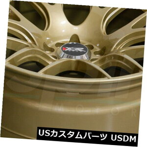 �C�O�A���z�C�[�� 17x8.25�S�[���h�z�C�[��XXR 530 5x100 / 5x114.3 25�i4�Z�b�g�j 17x8.25 Gold Wheels XXR 530 5x100/5x114.3 25 (Set of 4) �y���s�A���i�z