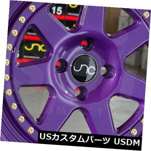 �C�O�A���z�C�[�� 17x8�L�����f�B�p�[�v���B �z�C�[��JNC 048 JNC048 4x100 30�i4�Z�b�g�j 17x8 Candy Purple. Wheels JNC 048 JNC048 4x100 30 (Set of 4)