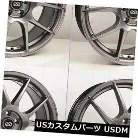 海外輸入ホイール 17x7.5ハイパーブラックホイールエンケイYS5 4x100 42（4個セット） 17x7.5 Hyper Black Wheels Enkei YS5 4x100 42 (Set of 4) 【並行輸入品】