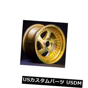 �C�O�A���z�C�[�� 15x8�����S�[���h�B �z�C�[��JNC 034 JNC034 4x100 20�i4�Z�b�g�j 15x8 Transparent Gold. Wheels JNC 034 JNC034 4x100 20 (Set of 4)