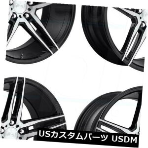 �C�O�A���z�C�[�� 17x8�u���b�N�}�V�j���O�z�C�[��Niche Turin M169 5x114.3 40�i4�Z�b�g�j 17x8 Black Machined Wheels Niche Turin M169 5x114.3 40 (Set of 4) �y���s�A���i�z