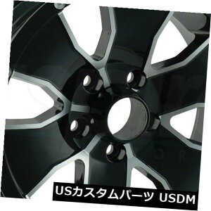 COAzC[ 15x6ubN}VjOzC[CIg[[14 6x5.5 / 6x139.7 0i4Zbgj 15x6 Black Machined Wheels Ion Trailer 14 6x5.5/6x139.7 0 (Set of 4)