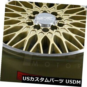 �C�O�A���z�C�[�� 17x9�S�[���hML�z�C�[��XXR 536 5x100 / 5x114.3 25�i4�Z�b�g�j 17x9 Gold ML Wheels XXR 536 5x100/5x114.3 25 (Set of 4) �y���s�A���i�z