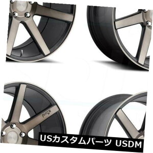 �C�O�A���z�C�[�� 17x8�u���b�N�}�V�j���O�z�C�[��Niche Verona M150 5x112 40�i4�Z�b�g�j 17x8 Black Machined Wheels Niche Verona M150 5x112 40 (Set of 4) �y���s�A���i�z
