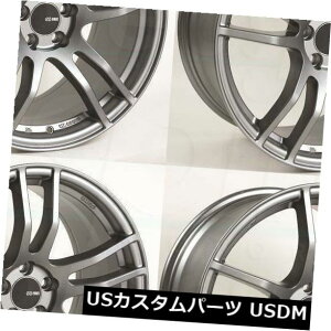 �C�O�A���z�C�[�� 18x8.5 Platinum Grey Wheels Enkei TX5 5x114.3 50�i4�Z�b�g�j 18x8.5 Platinum Grey Wheels Enkei TX5 5x114.3 50 (Set of 4) �y���s�A���i�z