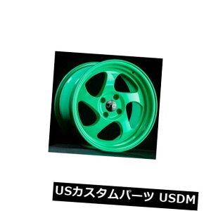 �C�O�A���z�C�[�� 16x9 Wasabi Green Wheels JNC 034 JNC034 4x100 20�i4�Z�b�g�j 16x9 Wasabi Green Wheels JNC 034 JNC034 4x100 20 (Set of 4) �y���s�A���i�z