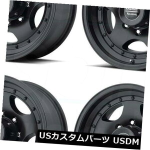 �C�O�A���z�C�[�� 16x8�T�e���u���b�N�z�C�[��American Racing AR23 8x6.5 / 8x165.1 0�i4�Z�b�g�j 16x8 Satin Black Wheels American Racing AR23 8x6.5/8x165.1 0 (Set of 4) �y���s�A���i�z