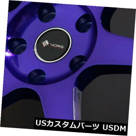 海外輸入ホイール 18x8.5 / 18x9.5キャンディパープルブルーホイールVors TR37 5x108 35/35（4個セット） 18x8.5/18x9.5 Candy Purple Blue Wheels Vors TR37 5x108 35/35 (Set of 4)