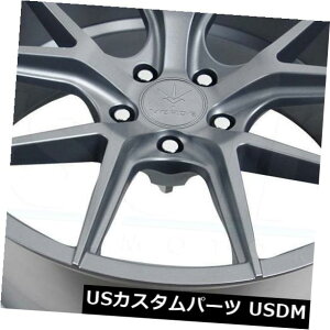 �C�O�A���z�C�[�� 19x8.5 / 19x9.5�}�b�g�O���t�@�C�g�z�C�[��Verde V99��5x120 15/22�i4�Z�b�g�j 19x8.5/19x9.5 Matte Graphite Wheels Verde V99 Axis 5x120 15/22 (Set of 4) �y���s�A���i�z