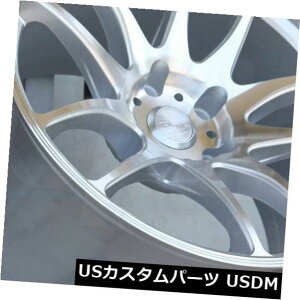 �C�O�A���z�C�[�� 18x8.5 / 18x10.5�@�B���H�V���o�[�z�C�[��ESR SR08 SR8 5x120 30/22�i4�Z�b�g�j 18x8.5/18x10.5 Machined Silver Wheels ESR SR08 SR8 5x120 30/22 (Set of 4) �y���s�A���i�z