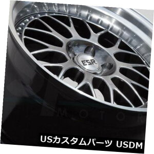 �C�O�A���z�C�[�� 18x9.5 / 18x10.5�K�����^���z�C�[��ESR SR01 SR1 5x114.3 22/22�i4�Z�b�g�j 18x9.5/18x10.5 Gun Metal Wheels ESR SR01 SR1 5x114.3 22/22 (Set of 4) �y���s�A���i�z