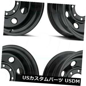 �C�O�A���z�C�[�� 16x8 Black Wheels Vision HD 85 Soft 8 8x6.5 / 8x165.1 -6�i4�Z�b�g�j 16x8 Black Wheels Vision HD 85 Soft 8 8x6.5/8x165.1 -6 (Set of 4) �y���s�A���i�z
